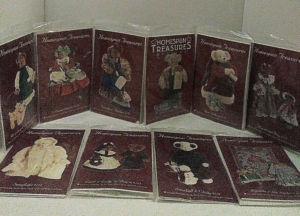 Homespun Treasures Bears Craft Kits "In the berry patch" Complete Lot of 10 New homespun treasures