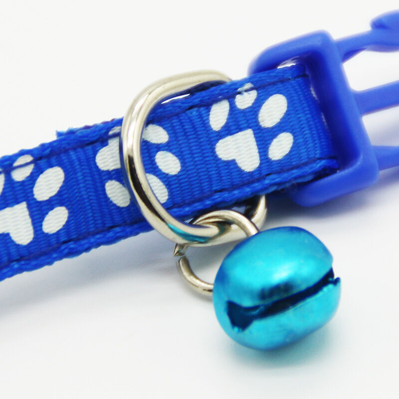 12PCS/Lot Dog Collars Pet Cat Nylon Collar W/Bell Necklace Buckle Wholesale Unbranded - фотография #8
