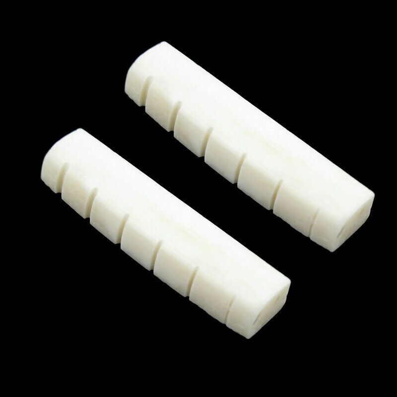 2x Guitar Nut Bone Slotted 43MM For Gibson Les Paul Epiphone or Similar Unbranded Does not apply