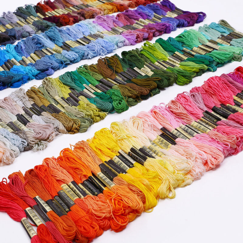 50 x Multi DMC Colors Cross Stitch Cotton Embroidery Thread Floss Sewing Skeins Unbranded 93435