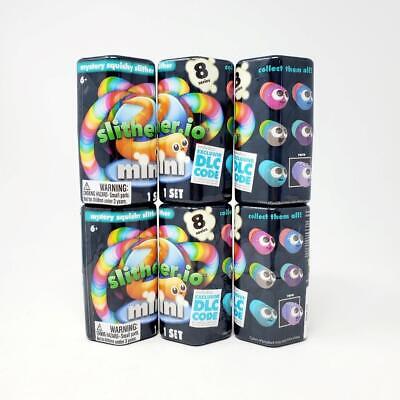 SLITHER.IO Series 8 Mini Squishy Figure DLC Code Lot of 6 Sealed Blind Capsules Без бренда