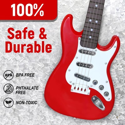 JING SHOW BUSSINESS 16 Inch Guitar Toy for Kids, 4 Strings Electric Guitar Mu... JING SHOW BUSSINESS 8821 - фотография #3