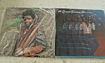 2 AL GREEN LP VINYL RECORDS LET'S STAY TOGETHER GREEN'S GREATEST HITS RECORD Без бренда