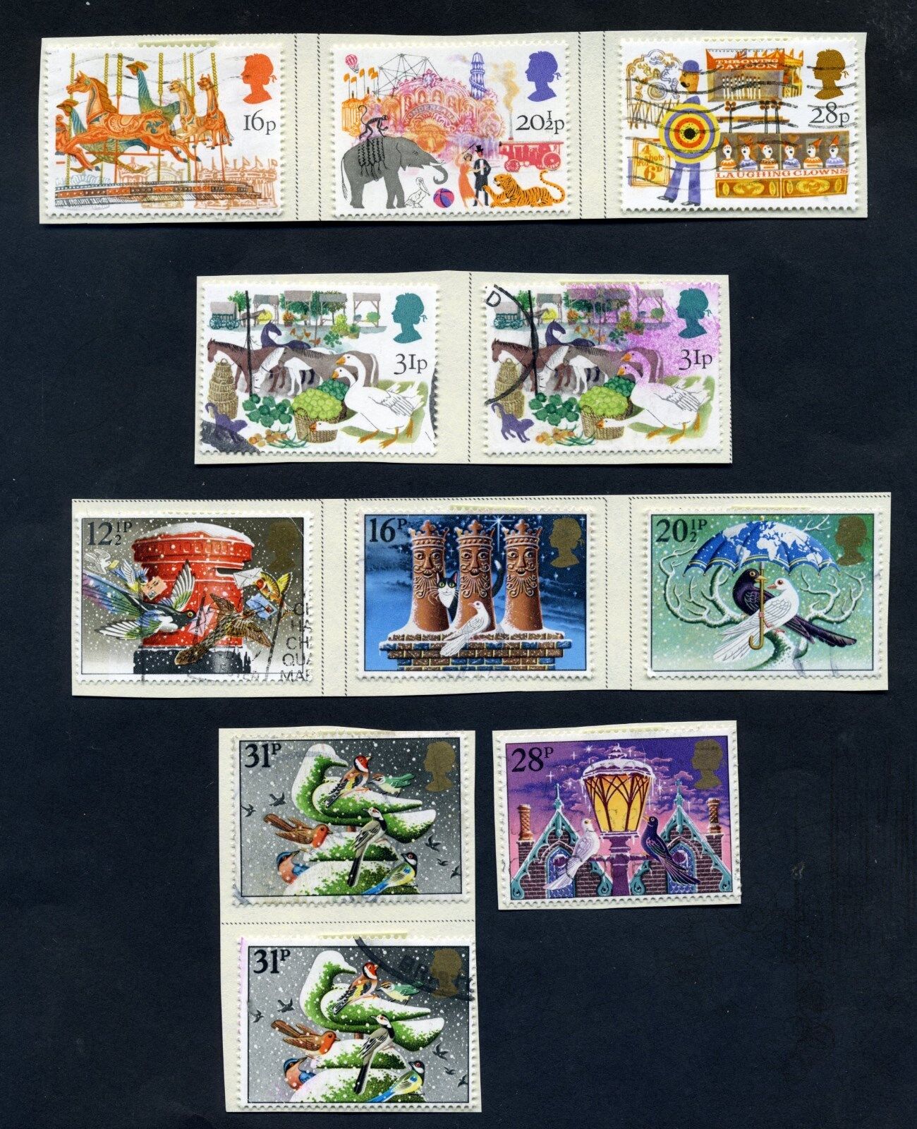 Lot of 34 stamps, UK, 1983 Scott 1011-1039, Seven Complete Sets Без бренда - фотография #3