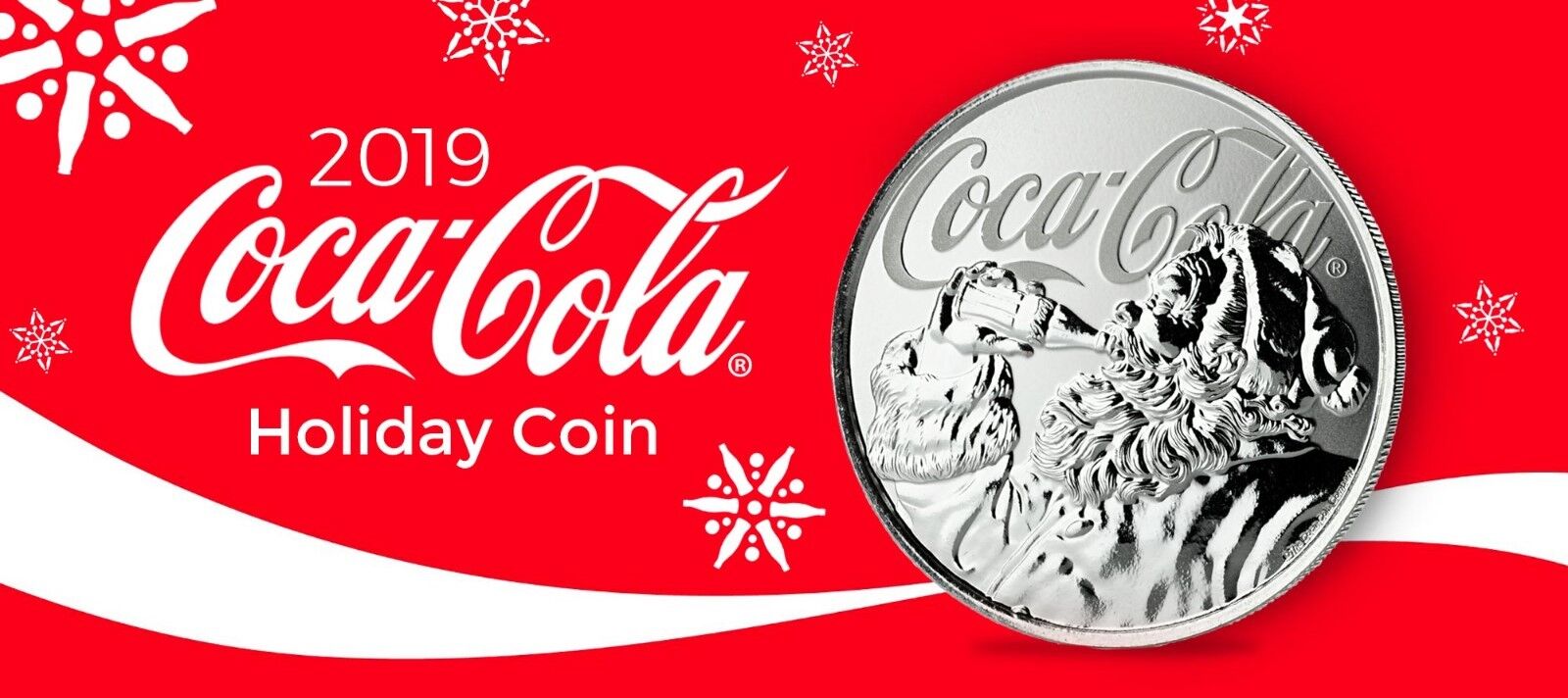 2019 1oz .999 Silver Coca-Cola® Holiday Coin - Limited Mintage Collectible #A465 Без бренда - фотография #12