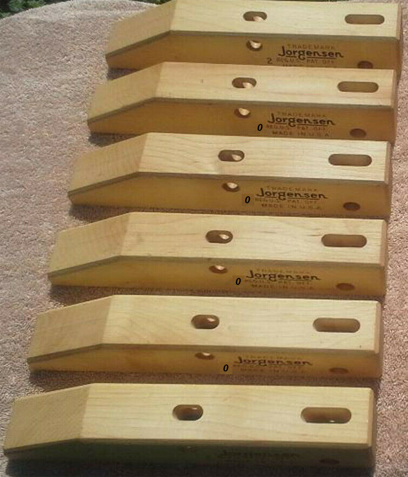 Jorgensen Woodworking Clamps LOT Qty 6  8" size 0 Jorgensen