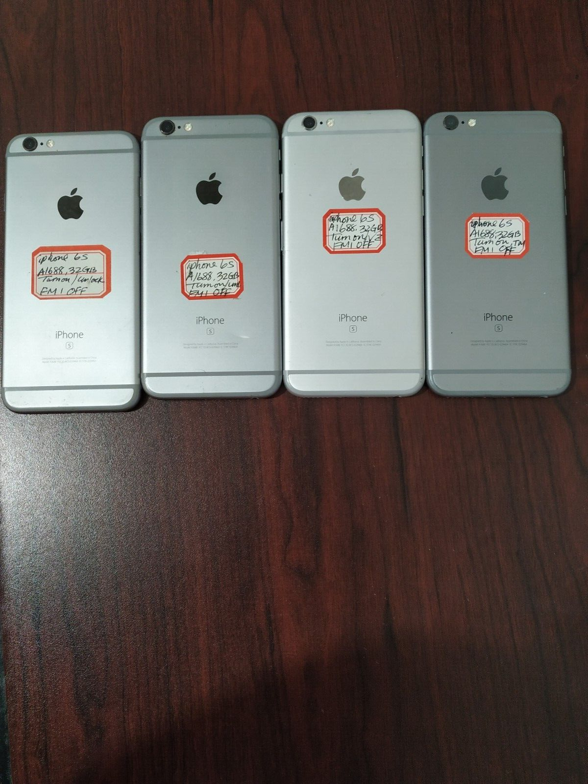 Lot of 4 Apple iPhone 6S 32GB ( Verizon/ T-Mobile  ) Silver for parts Apple Apple iPhone 6s - фотография #19