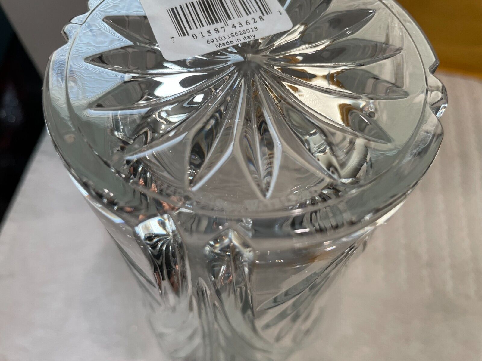 Marquis by Waterford WF LOTUS Crystal Glass 10" Vase Italy Waterford - фотография #8