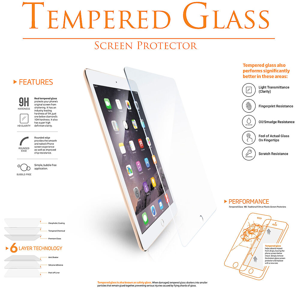 Tempered Glass Screen protector for Apple iPad 9.7 10.9 10.2 7.9 11" Pro Mini KIQ Does Not Apply - фотография #7