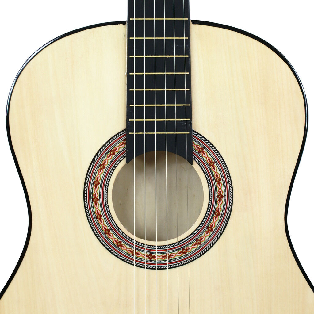38"Natural Beginners Acoustic Guitar Wooden 6 Strings WithCase,Strap,Tuner, Pick Segawe segaweshop-Y01-1208-4 - фотография #6