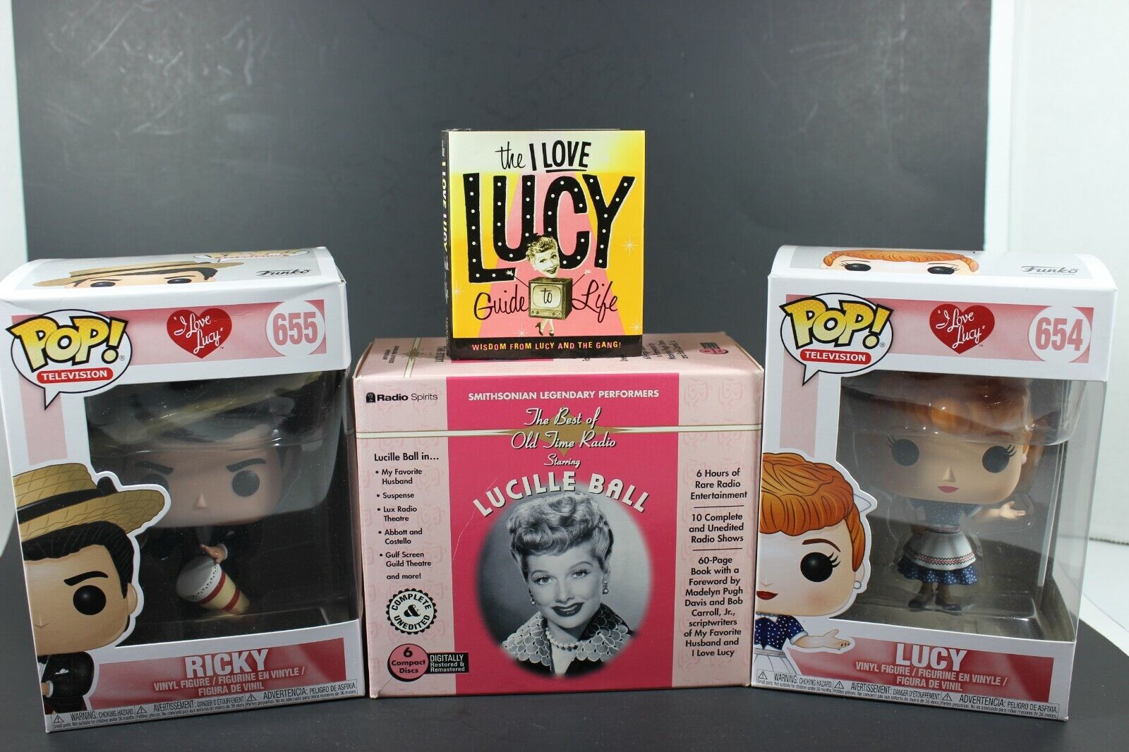 I Love Lucy Collectibles - Funco Pops - book - Lucille Ball Old Time Radio CD's Без бренда