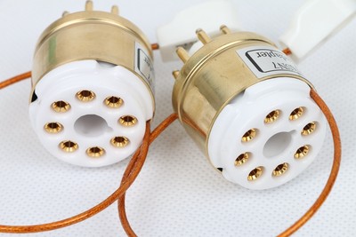2piece TOP GOLD PLATED 6F8G 6C8G TO 6SN7 6SL7 TUBE CONVERTER ADAPTER Unbranded/Generic Does Not Apply - фотография #5