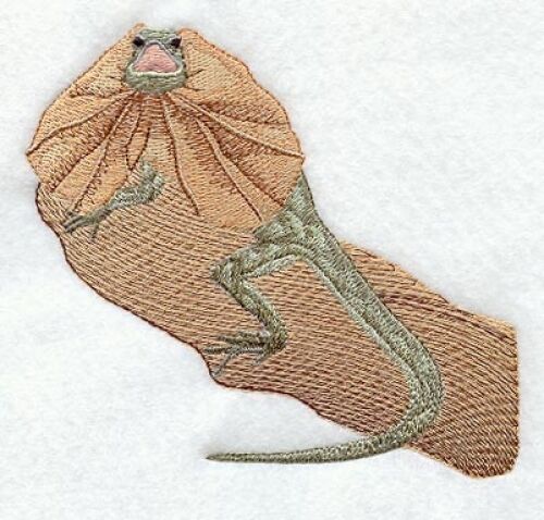 Embroidered Fleece Jacket - Frill-Necked Lizard M1961 Sizes S - XXL Без бренда