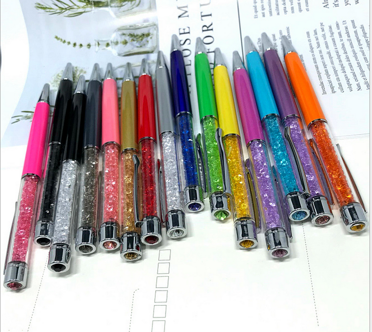 12x Bling Cute Crystals Diamond Ballpoint Pens Office School Supply Stationery Aimilcall - фотография #9