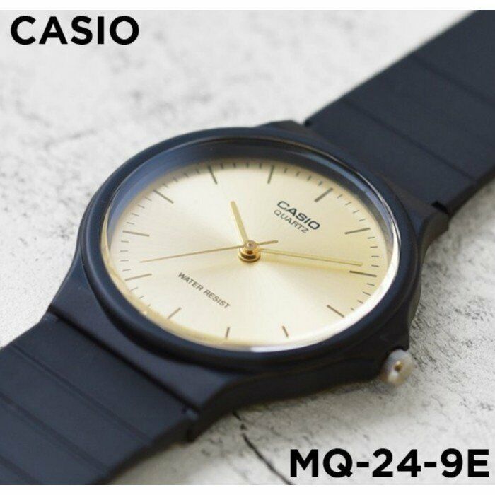 Casio  Analog Black Resin Strap Time Display Watch MQ-24-9E Casio - фотография #2