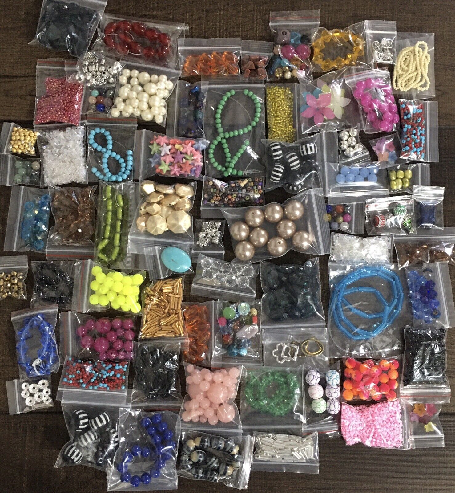 Lot Of BEADS 40 Bags Jewelry Making Supplies Loose Mixed Glass Acrylic Metal👑🐝 MrsQueenBeead - фотография #4