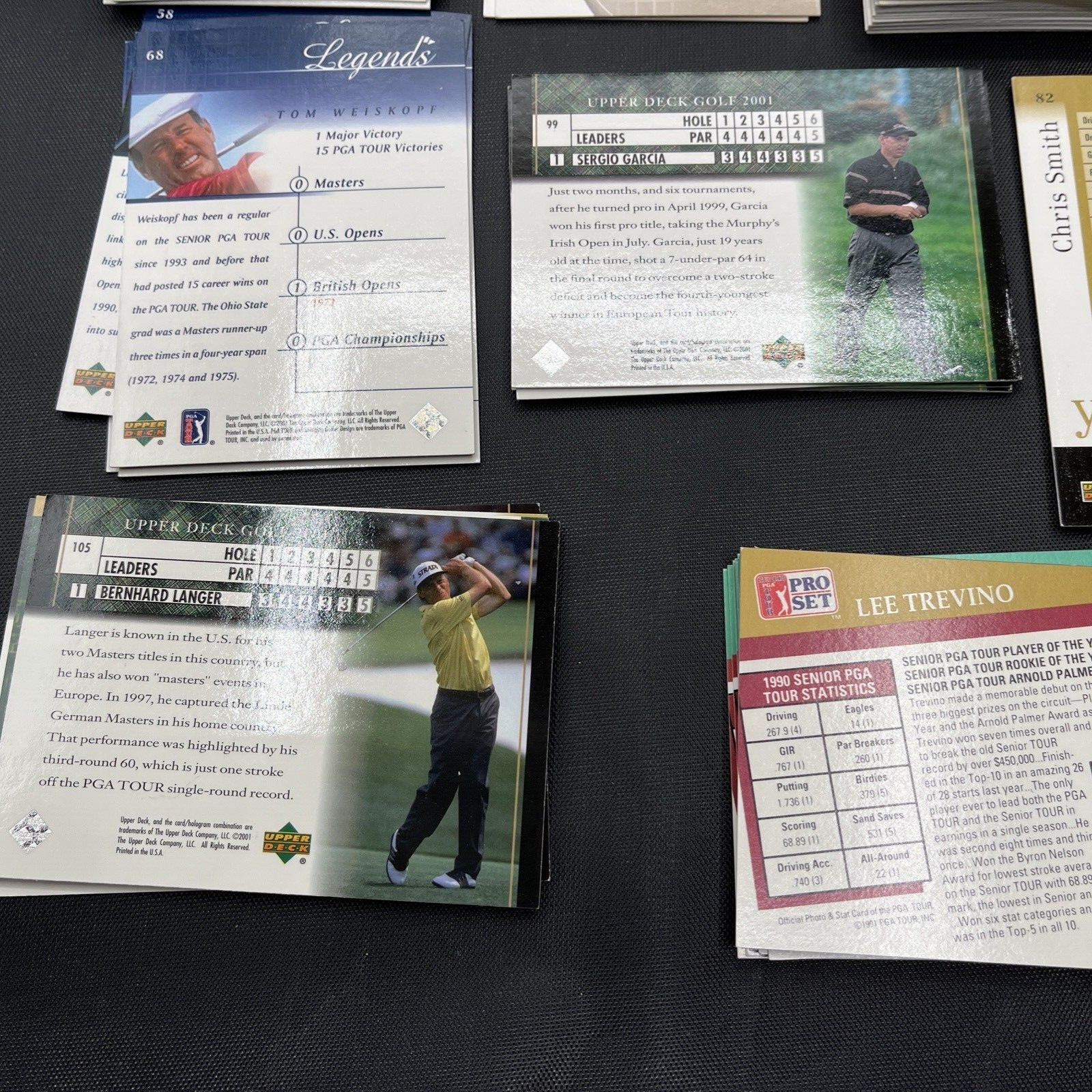 1990's GOLF UPPER DECK / PRO SET TRADING CARDS COMBINATION SET  88 Без бренда - фотография #5