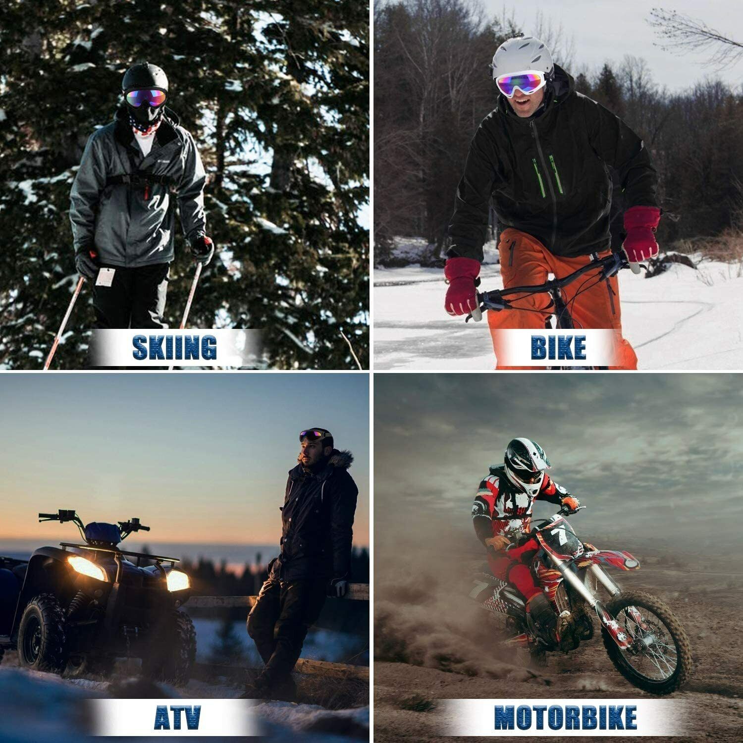Snow Ski Goggles Men Anti-fog Lens Snowboard Snowmobile Motorcycle MagicTek Does Not Apply - фотография #8