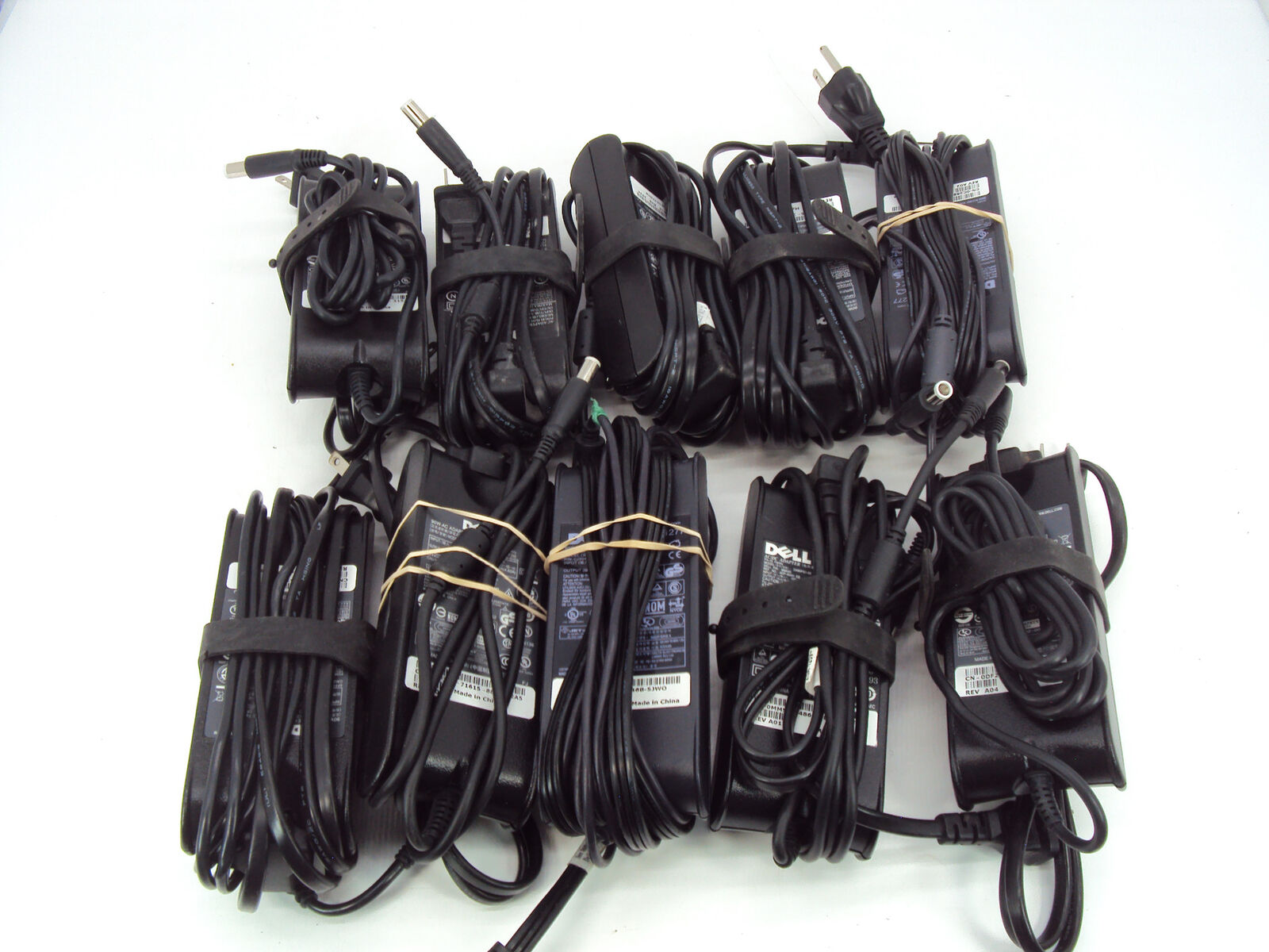 Lot of 10 Genuine Dell 65W 19.5V 3.34A PA-10 PA-12 Power Supply Adapter 7.4/5.0 Dell Does Not Apply