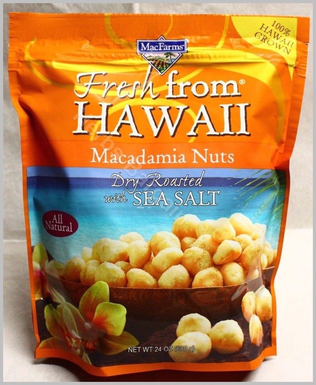MacFarms Macadamia Nuts Dry Roasted with Sea Salt 24Oz Sealed bag Exp. 08/2024 MacFarms 1041719