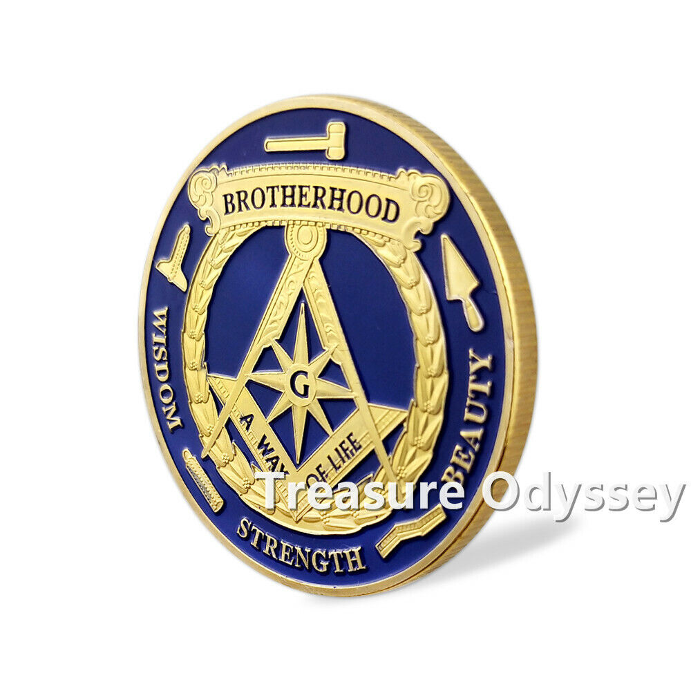 Masonic Challenge Coin Lot Entered Apprentice Fellow Craft Master Mason Emblem Без бренда - фотография #10