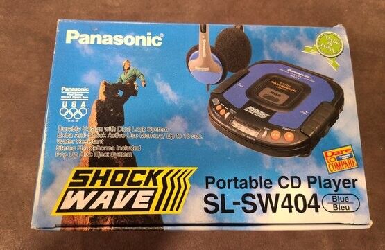 Panasonic Shockwave Water Resistant Blue Portable CD Player SL-SW UNOPENED BOX Panasonic SL-SW940PC/A