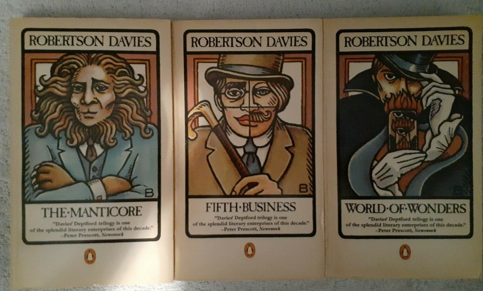 [Lot of 3] DEPTFORD Trilogy Masterpiece by Robertson Davies Fifth Business etc Без бренда