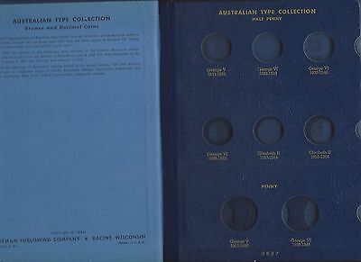 Australian Bronze & Decimal Coins Type Collection Whitman Albums LOT NOS Whitman - фотография #2