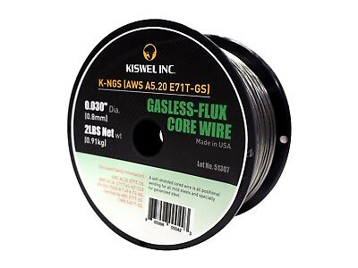 Made in USA (2 Rolls) E71T-GS .030 in. Dia 2lb. Gasless-Flux Core Wire Welding Kiswel KNGS0302 - фотография #4