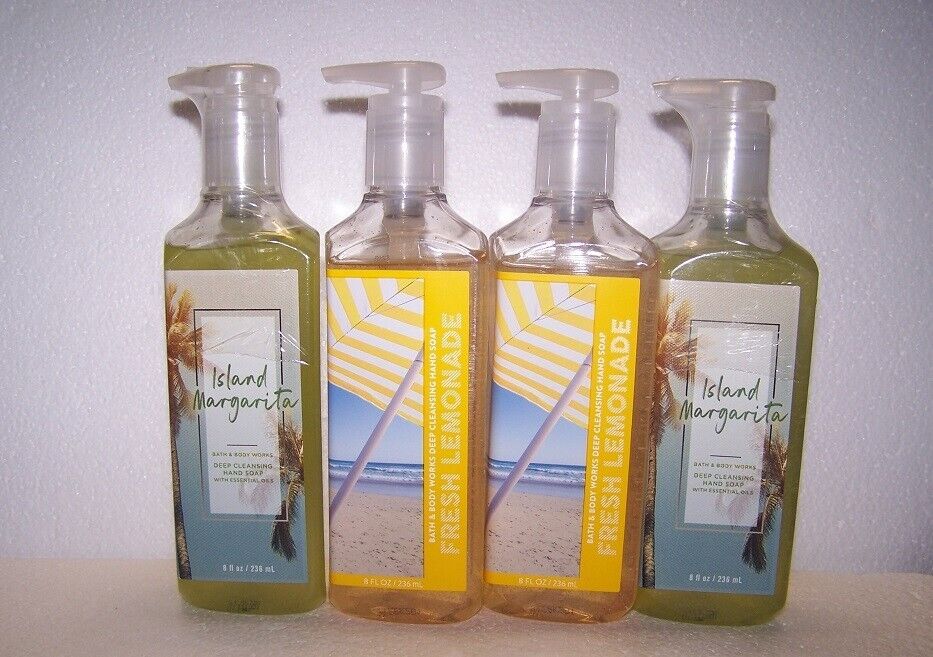 Bath & Body Works Fresh Lemonade Island Margarita Deep Cleansing Hand Soap Set Bath & Body Works