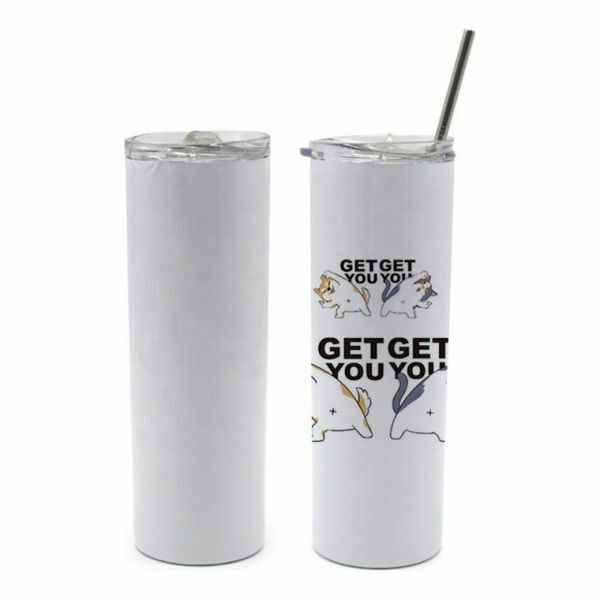 10pcs 20oz Sublimation Blank White Skinny Tumbler Stainless Steel Insulated Cup QOMOLANGMA 0163003181300 - фотография #7
