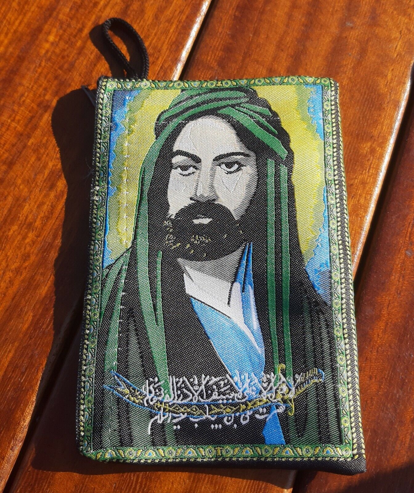 3pcs imam Ali Bag Tapestry Coin Purse Holding Zulfiqar Sword Lion Down His Feet Без бренда - фотография #10