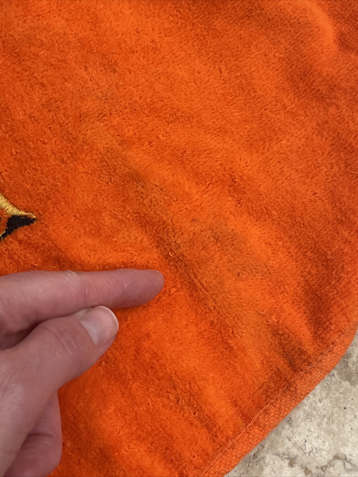 Set 4 Vintage Mid Century Orange OWL Cotton Hand Fingertip Towels SAYCO 11"x18" Без бренда - фотография #12
