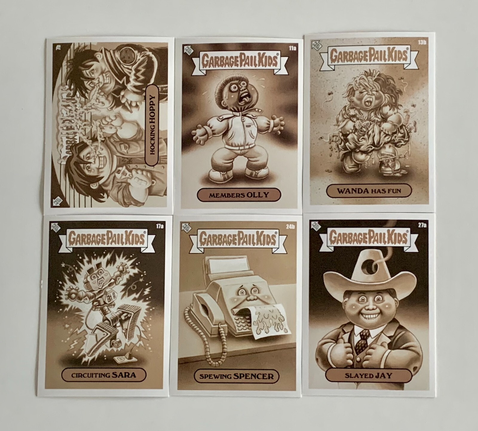 Garbage Pail Kids We Hate The 80's Sepia - Pick Your Own! Topps