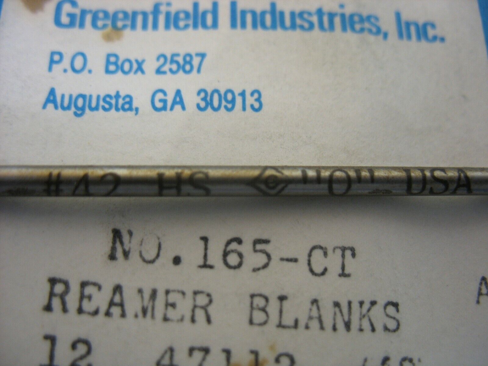 12 Greenfield USA - #48 .0760 Diam x 2 " OAL, Reamer Drill Blanks HSS  165-CT HSS 165-CT - фотография #2