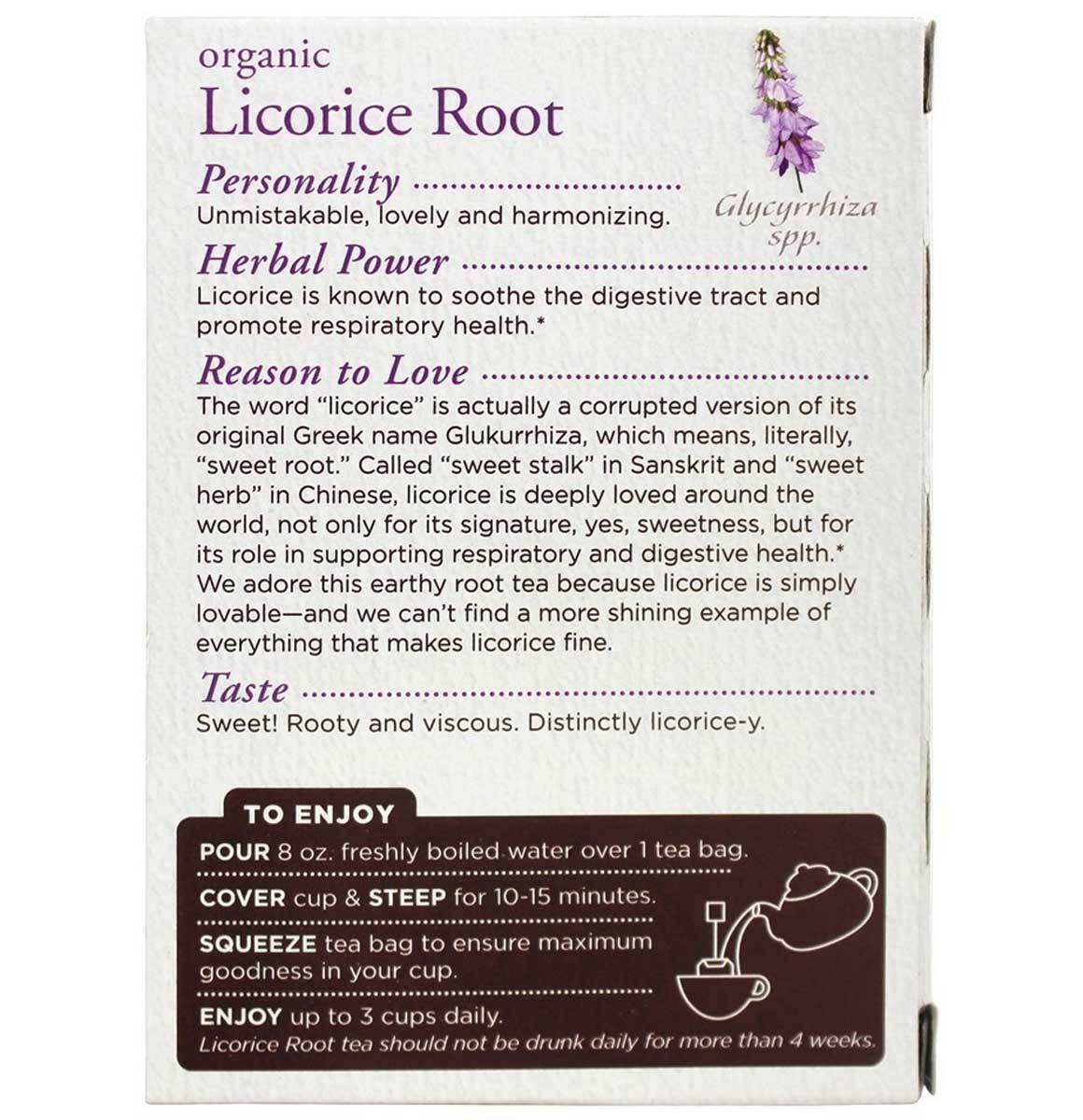 Traditional Medicinals Organic Licorice Root Tea Bags - 16 Ct - Pack of 6 Traditional Medicinals Does not apply - фотография #2