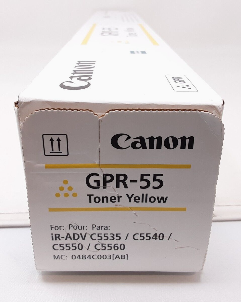 Genuine Canon GPR-55 Yellow Toner Cartridge 0484C003 for C5535 C5540 C5550 C5560 Canon GPR-55, GPR55 - фотография #4