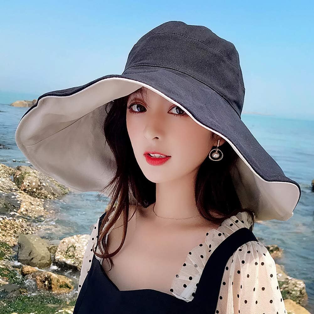 FaroDor Women's Packable Reversible Bucket Hat UV Sun Protection Wide 3black  Brand: FaroDor Does not apply - фотография #3