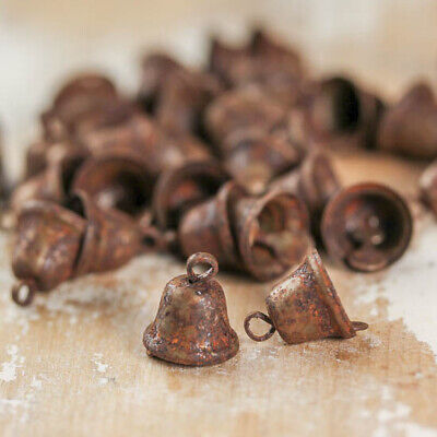 36 Rusty Look Tiny Tin Liberty Bells New Primitive Crafts Rustic Fixins Без бренда