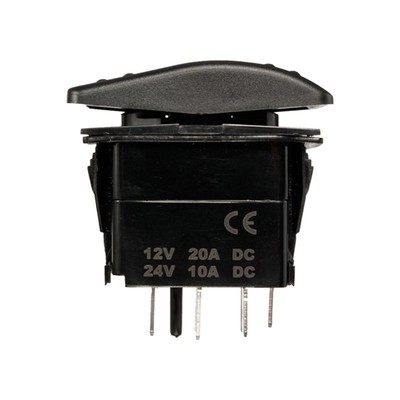 1X(12V 20A In Out ON-OFF-ON Rocker Switch 7 Pin LED RED L1A1) unbrand Does Not Apply - фотография #2