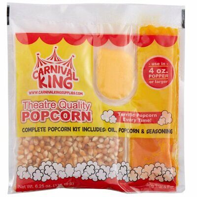 24/Case Carnival King All-In-One Popcorn Kit For 4 Oz. Popper Ready to Use Pop Carnival King Does not apply - фотография #2