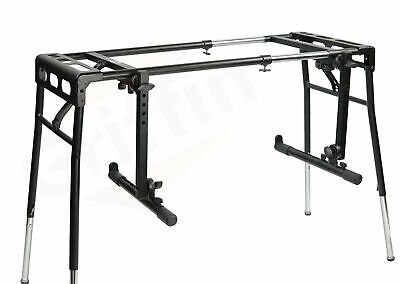 Keyboard Stand DJ Workstation Table Top Piano Holder 2-Tier Double Studio Mount Griffin MD-XX-396A - фотография #8