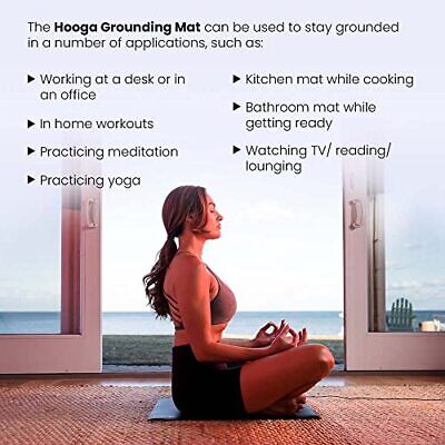 Hooga Grounding Mat for Sleep Energy Pain  Inflammation Balance Wellness. Ear... hooga - фотография #3