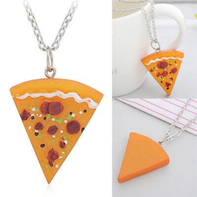 1pcs Pizza Pendant Necklaces for Men Women Family Friendship Jewelry GiftSG Unbranded // - фотография #3