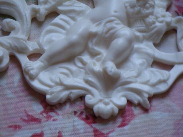 New! CHERUB FLORAL ACANTHUS CENTER  Architectural Furniture Applique Pediment Bella RosaA ppliques Does Not Apply - фотография #5
