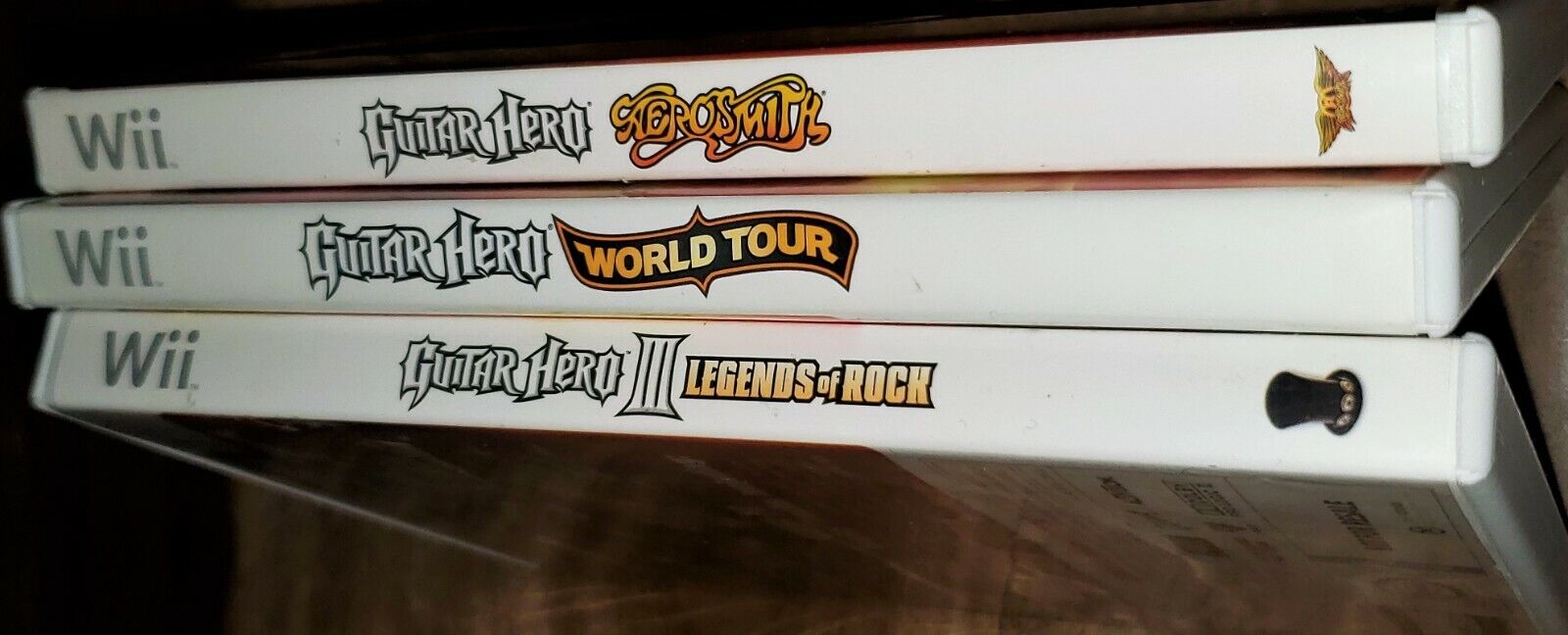 Wii Guitar Hero LOT 3 games World Tour_Legends Of Rock_Aerosmith Bundle COMPLETE Без бренда RVL-SXAE-USA - фотография #4