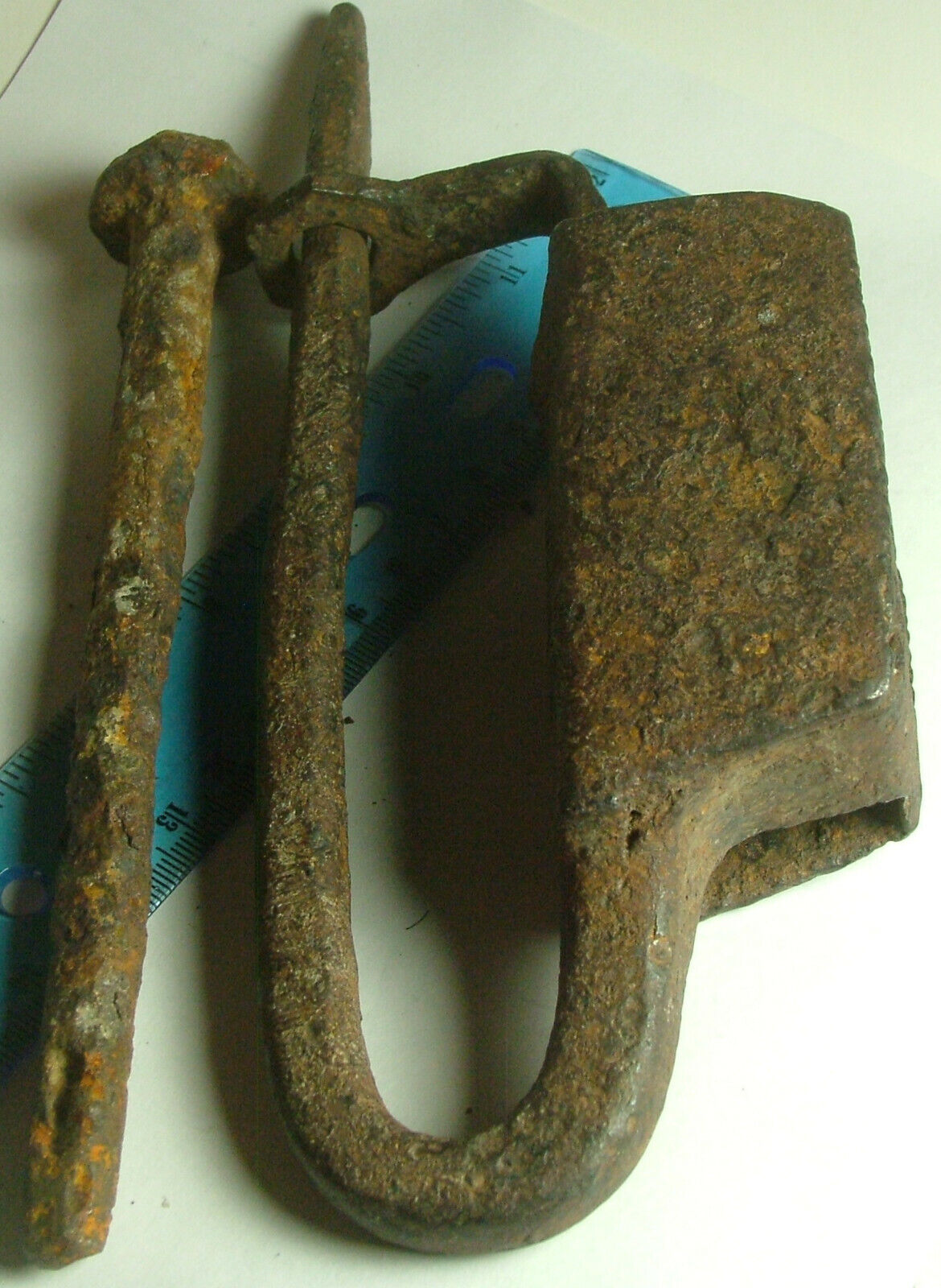 Rare Genuine Ancient Byzantine Iron Monastery gate lock kit artifact intact Без бренда - фотография #6
