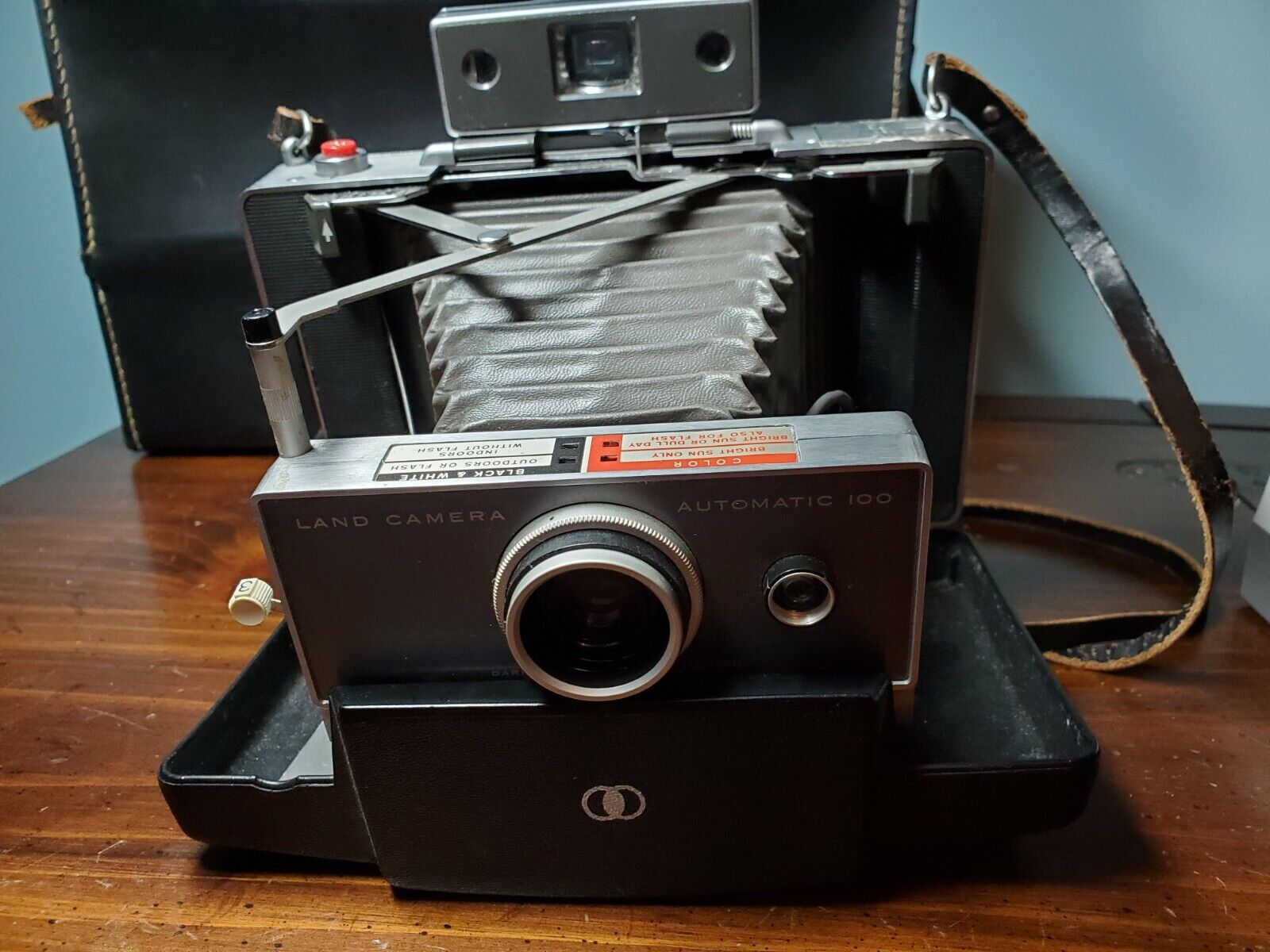 Polaroid VTG Automatic 100 Land Camera Lens Case Bundle Portrait Kit #581 1967 Polaroid 100 - фотография #8