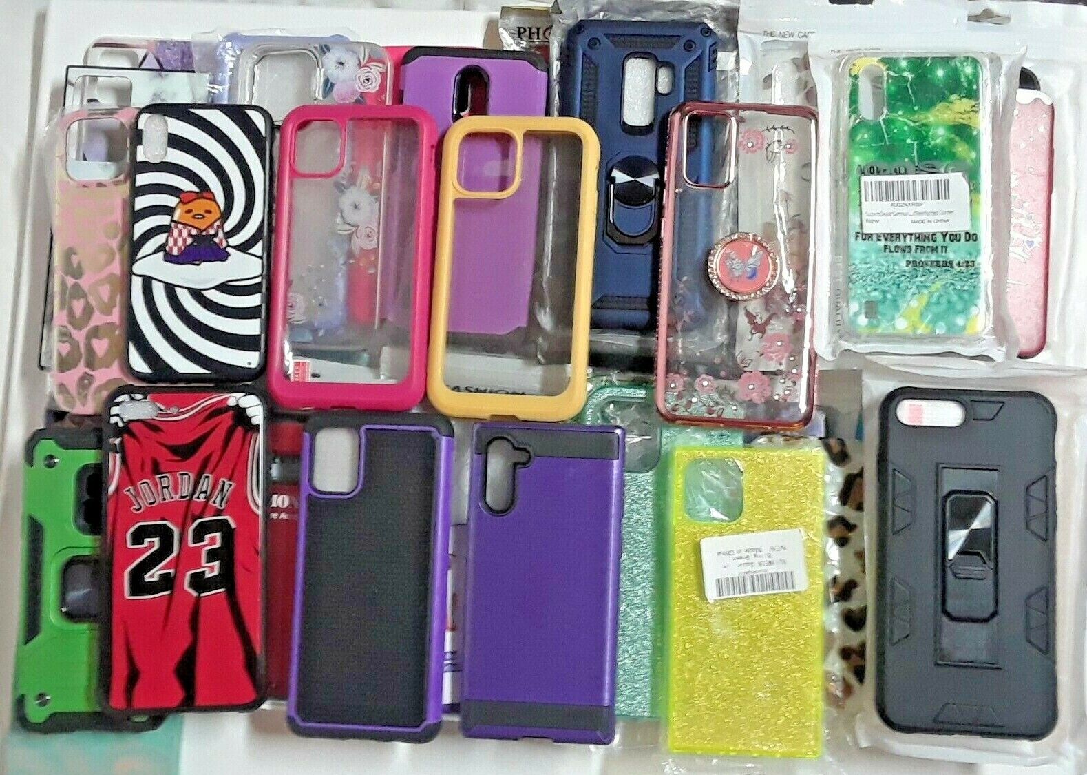 bundle of 36 assorted mixed brands cell phone cases for resale. colors, photos + Unbranded does not apply