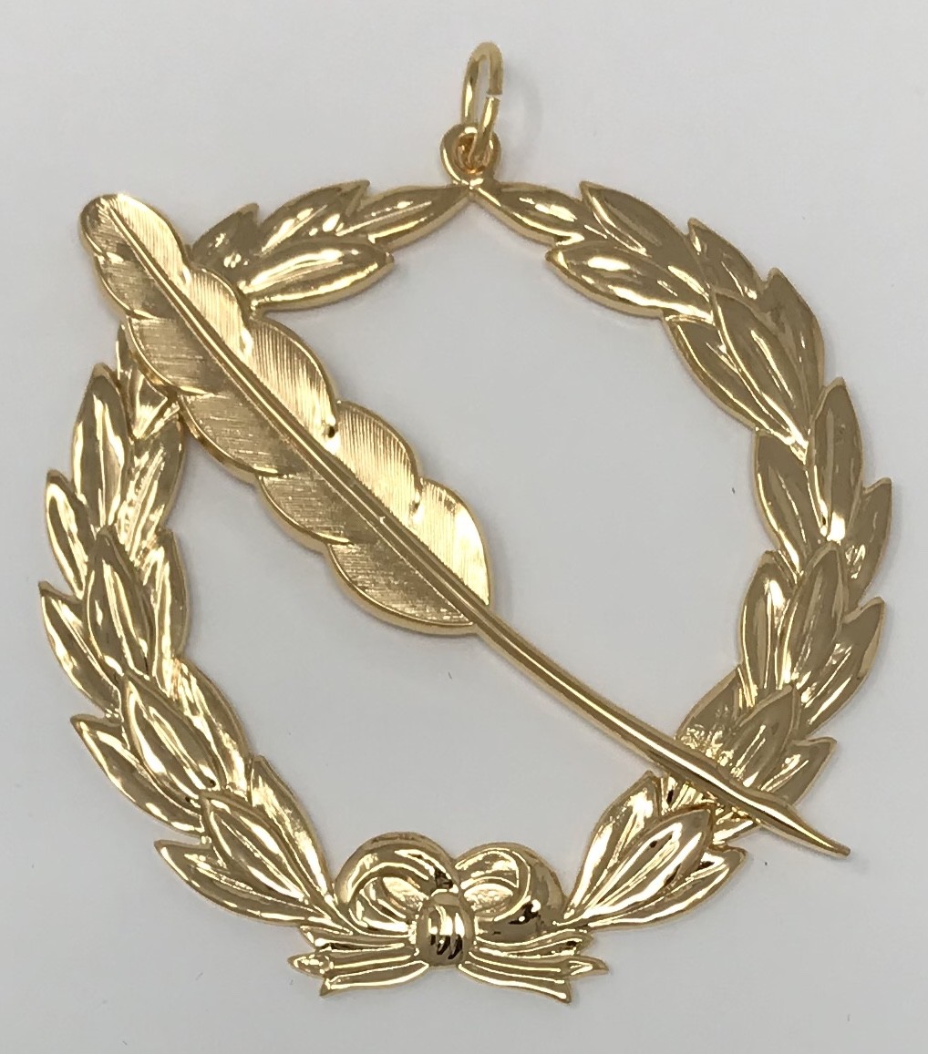 New Freemason Grand Assistant Secretary Collar Jewel in Gold Tone  Без бренда